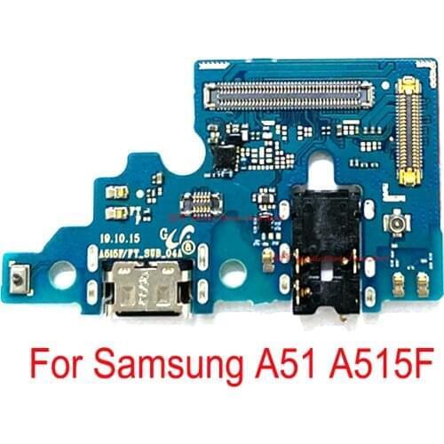 10 PCS New Top Quality USB Charging Board Port Dock Flex Cable For Samsung Galaxy A51 A515 A515F Charger Flex Cable Spare Part
