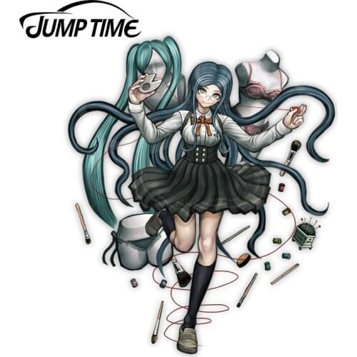 Jump Time 13 x11.8cm For Danganronpa V3 Tsumugi Shirogane AnimeBumper Stickers Vinyl Car Wrap Decal Waterproof Occlusion Scratch