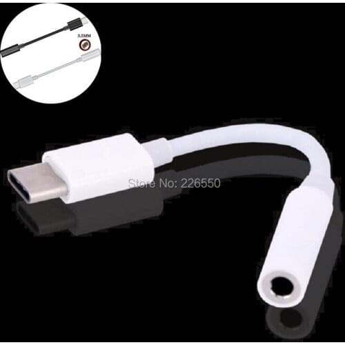 1000pcs USB 3.1 Type C Male to 3.5mm Female Audio Converter Cable Adapter Connector Cable For Earphone For LeTV 2/2 Pro/Max 2