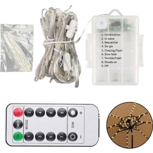 104 LED Umbrella Light Fairy Holiday String Light with 8 Mode Push Button Switch 24BE