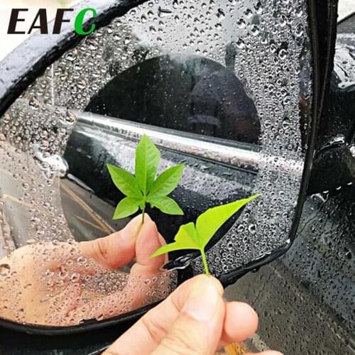 2Pcs/Pair Car Anti Water Mist Film Anti Fog Coating Rainproof Rearview Mirror Window Waterproof Protective Film Car Styling