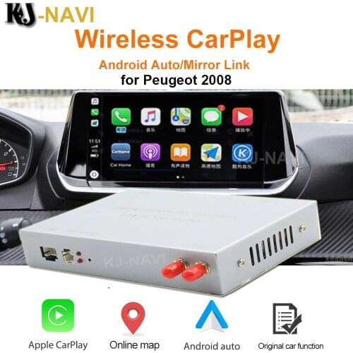 For Peugeot 2008 3008 508 DS5 C4L C4 C3 C5 207 with Android Auto Mirror Link AirPlay Car Play Function Wireless Apple CarPlay