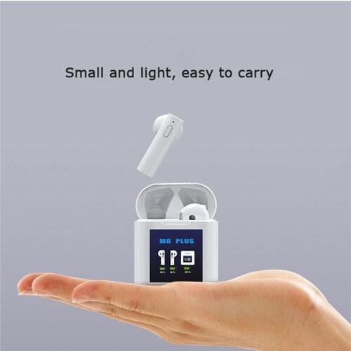 Bluetooth 5.0 Earphone for M6 Plus Wireless Headphones with LED Display Temperature Testing Function Waterproof Noise Cancelling