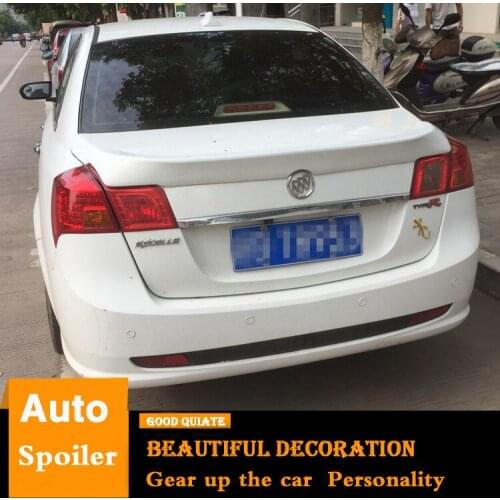 For 2008-2014 Buick Excelle Spoiler Sport ABS Material Car Rear Wing Primer Color Trunk Rear Spoiler decoration 2009 2010 2011