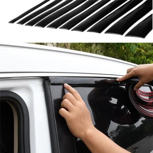 Car Chrome Moulding Trim Strip,Car Body Window Trim Strip,Car Door Edge Strip black Soft PVC Chrome DIY Moulding Car Trim Strip