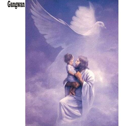 Full Square/Round Drill,5D DIY Diamond Painting "Jesus christ Kid painting"3D Diamond Rhinestone Embroidery Cross Stitch decor