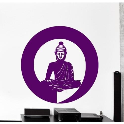 Hot sell vinyl Buddha yoga wall sticker Chakra Mandala Mantra Chakra Meditation wallpaper of home decoration