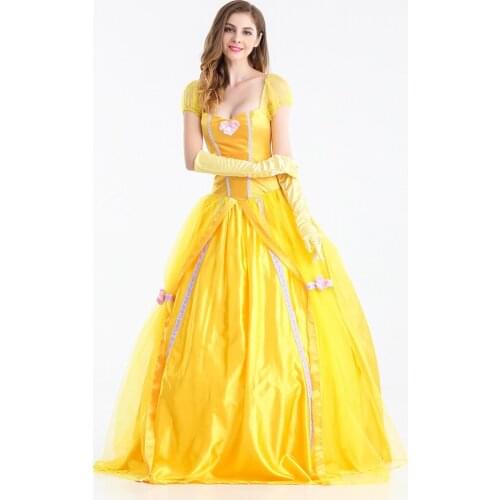 Halloween Snow White Cosplay Costumes for Women Wear Adult Fantasia Carnival Party Cartoon Princess Snow White Dress Costumes
