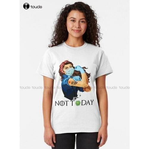 Nurse Strong Woman Rn Registered Strong Tattoos Nurse Not Today T Shirt t-shirts for men graphic