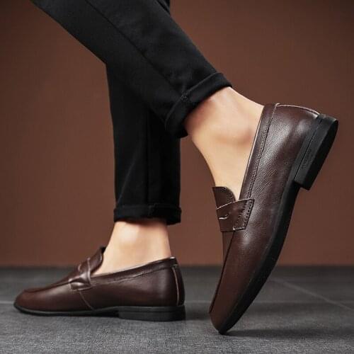 Men Casual Shoes 2020 Men Casual Shoes Fashion Mens Hot Sale Black Zapatos Casuales Leisure Leather For Sapatos Causal Hombre