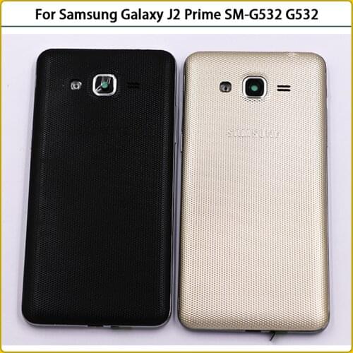 For Samsung Galaxy J2 Prime G532 G532H G532F Middle Frame Bezel Rear Battery Back Cover Door+Touch Screen Panel Housing Replace
