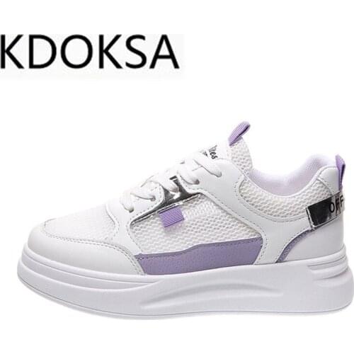 Vulcanized shoes breathable and deodorant thin net small white shoes womens summer new wild casual sports net shoes student non