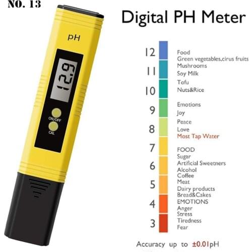 Portable Digital LCD PH Meter Accuracy PH Value Detector Lightweight Digital PH Tester for Aquarium Industry Swimming Pool