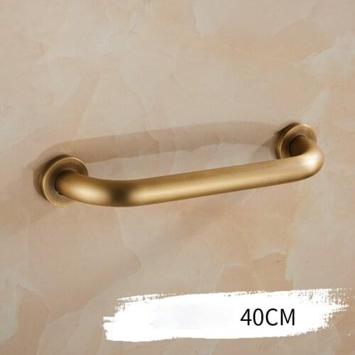 European Style Safety Rails Copper Gold Grab Bars Bathroom Safety Rails Anti Slip Tiradores Ventosa Home Improvement DI50FS