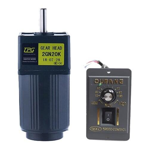 2IK6RGN-C 6W AC220V AC gear reducer motor, adjustable speed, reversible, high torque + speed controller