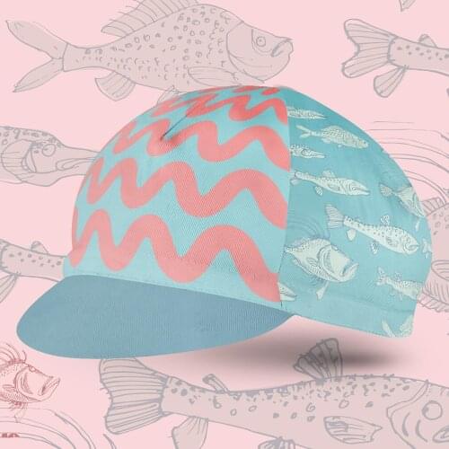 Fish Cycling Cap Gorra Ciclismo Breathable Bike Hat Light blue Bicycle Hat Unisex New style