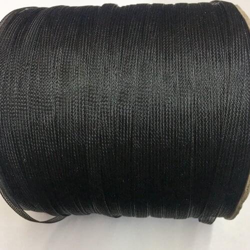 0.6cm widthSoft Polyester Netting Plain Veiling Crin Braid For Flexible Sinamay Millinery Hat Trim 200yards