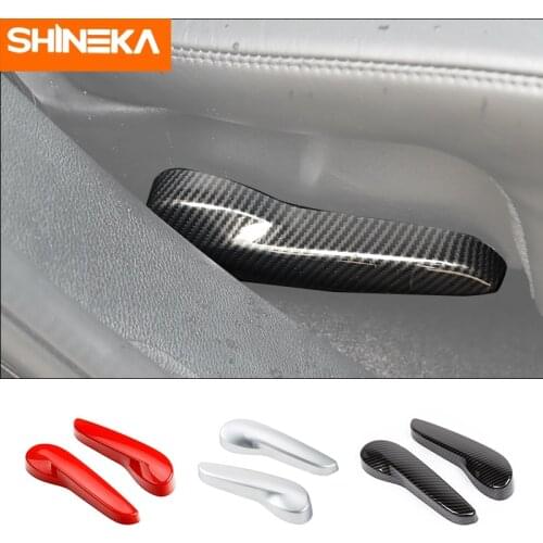SHINEKA Interior Mouldings For Jeep Grand Cherokee 2011-2016 ABS Rear Row Seat Adjustment Handle Cover Trim For Grand Cherokee