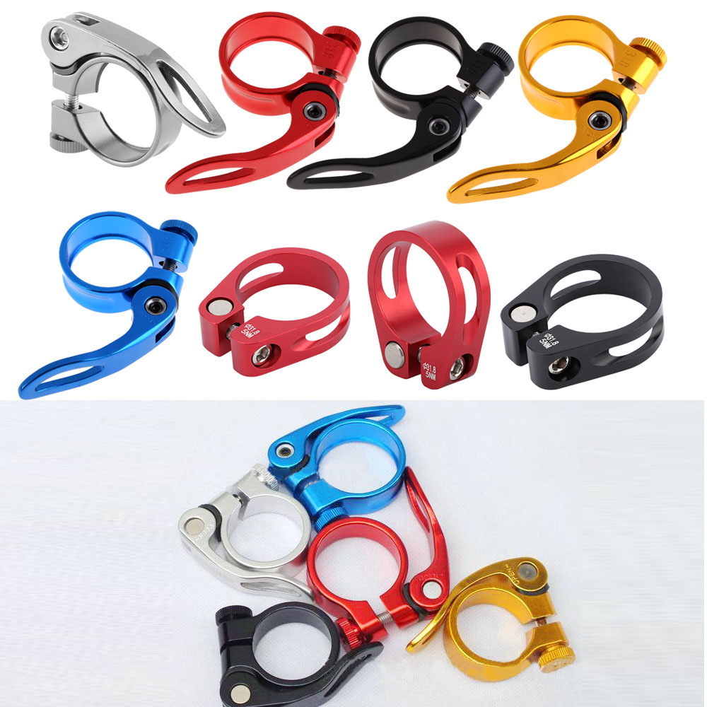 31.8mm Cycling Seat Post Clamp Bike Saddle Clip Quick Release Spare Parts for Bicycles Style New Bike Accessories