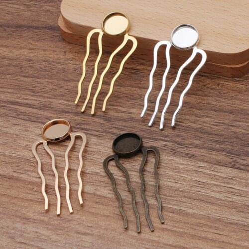 20pcs/lot 25*51mm Bridal Hair Comb Base Hair Clips Insert Metal Comb Hair Accessories For Women