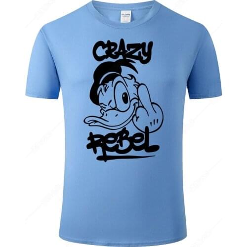 2021 Donald Duck T Shirt Men Tops Casual Cotton T-shirts Short Sleeve Male T-shirt Tops Summer Tee J104