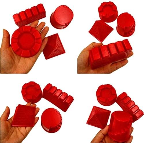 4Pcs/Set Portable Castle Sand Clay Novelty Beach Toys Model Clay For Moving Magic Sand