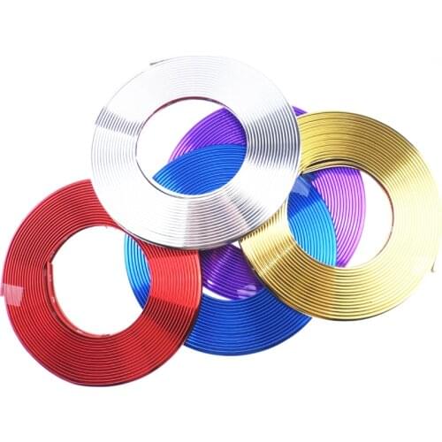 8M Car Styling Wheel Rims Protector Decor Strip Color Tire Guard Line for Chevrolet Cruze TRAX Aveo Sonic Lova Sail EPICA Captiv