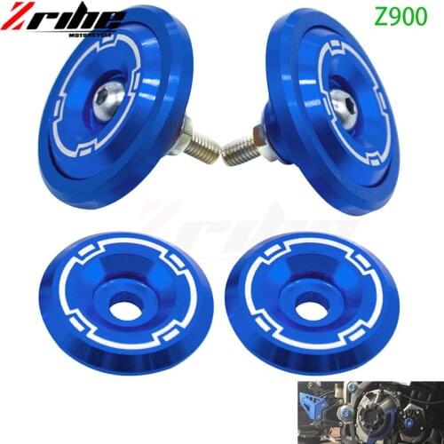 Motorcycle Accessories CNC Aluminum Frame Hole Cover Frame Hole Cap Cover Plug Bolt Screw Cover For Kawasaki z900 z 900 2017