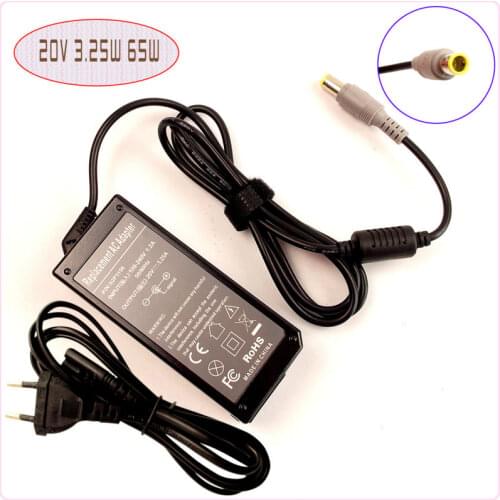 20V 3.25A Laptop Ac Adapter Power Supply Charger For IBM/Lenovo/Thinkpad L510 L512 L520 L521 SL300 L330 L410 L412 L420 L421