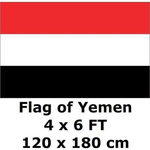 Yemen Flag 120 x 180 cm 100D Polyester Large Big Yemeni Flags And Banners National Flag Country Banner