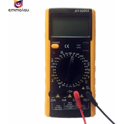 Digital Multimeter Multimetro DT9205A AC/DC Voltage Current Resistance Capacitance Voltmeter Ammeter Multi Tester With Pen