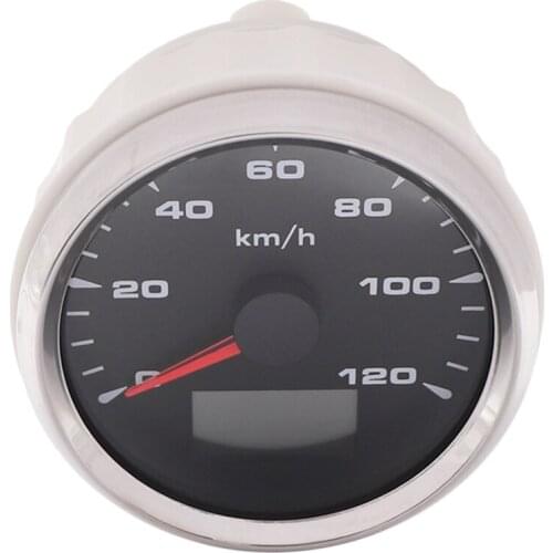 85mm Digital Speedo assembly kit with GPS Function for Racing Car Motorcycle Speedometer on the Boat 8 color light 12V 24V