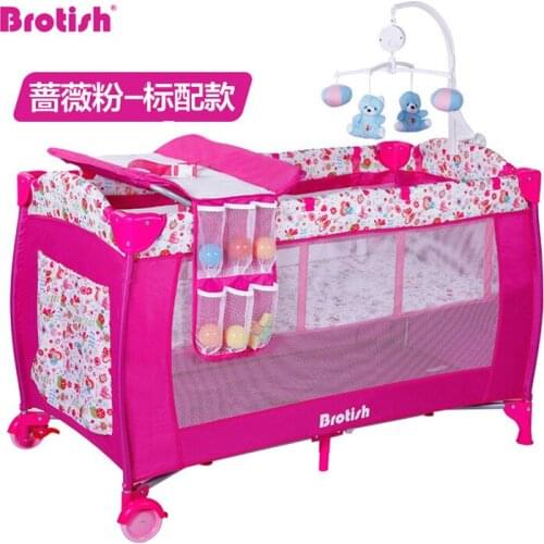 Baby Crib multi-functional gaming bed folding baby nest baby feeding beds portable baby bed cot plastic+oxford hot sale 11kg