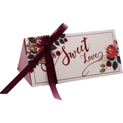 Ferimo 20pcs Multicolour Wedding Vintage Candy Box Chocolate Packaging Gift Box Wedding Favors and Gifts Bag Party Supplies