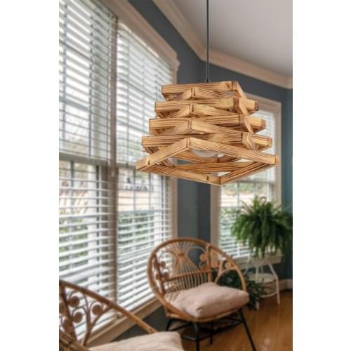 Mountain Wood Pendant Lamp Chandelier