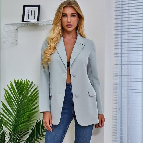 Hirigin Women Ladies Spring Autumn Casual Long Sleeve Slim Blazer Suit Coat Work Jacket Formal Blazers Suit