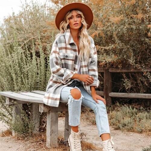 HOWHONEST Women's Plaid Coats