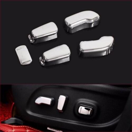 Matte Interior 5PCS Seat Adjustment Switch Cover For Nissan Murano 2015