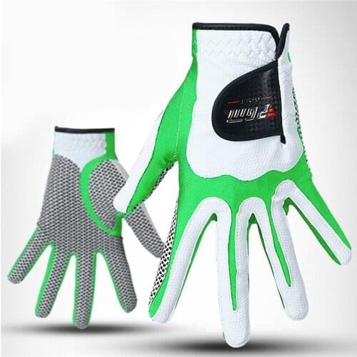 PGM Golf Gloves Mens Sport Gloves Fiber Cloth Anti-slip Breathable Left Hand Golf Gloves Women