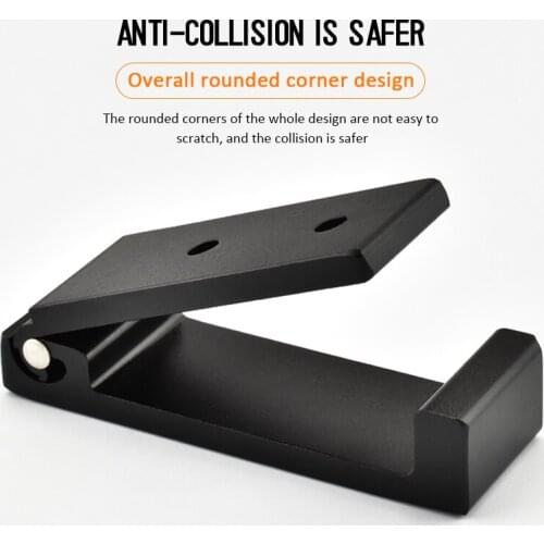 Foldable Headphones Stand Holder Aluminum Alloy Earphone Wall Hanger Hook Set On Desk/Wall/Table/Board Suit For Gaming Headset