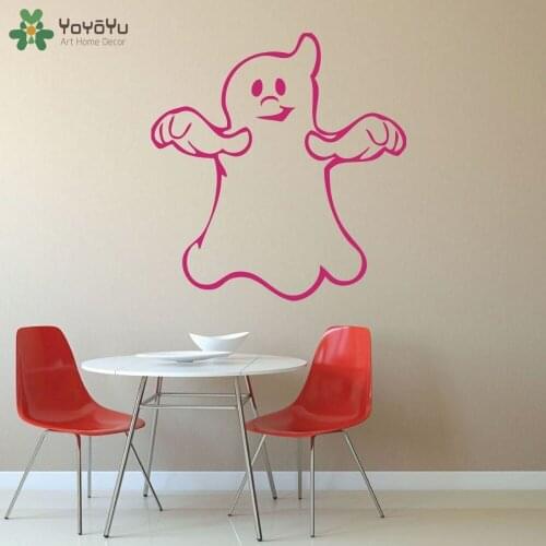 YOYOYU Halloween Wall Decal Cute Haunted Ghost Wall Sticker Door Window Halloween Day Home Decoration Vinyl Party Mural DIYSY469