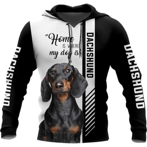 2020 new hot sale Men women DACHSHUND dog limited edition 3d zipper hoodies long sleeve Sweatshirts jacket pullover tracksuit