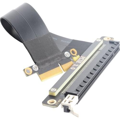 PCI Express 4X Male to PCI-E 16X Female Adapter Extension Cable Riser PCIe 3.0 x4 x16 5cm - 100cm 32Gbps
