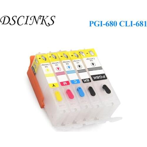 PGI-680 CLI-681 for Canon Pixma TR7560 TR8560 TS6160 TS8160 TS9160 TS706 TS6260 TS8260 with PGI680 CLI681 permanent chip
