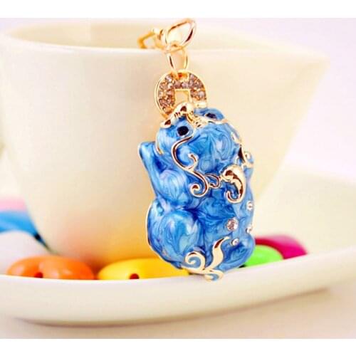 Pi Yao/Pi Xiu Metal Keychains to Attract Wealth Luck Car Women Bag Key Rings