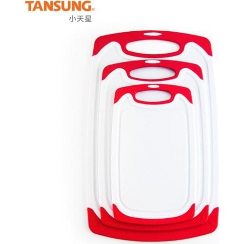 3pcs pp plastic cutting board environmentally friendly non-slip cutting board three-piece kitchen wall-mounted cutting boar