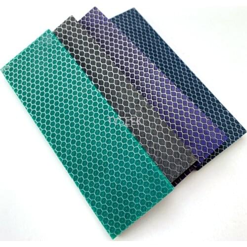 1piece C-Tek Resin Material for DIY Knife Handle Material Plate Snake Grain Honeycomb Pattern Knife Handle Patch Material