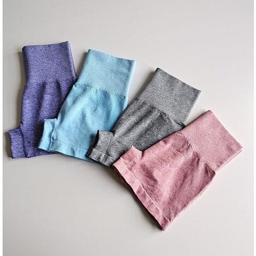 Yoga Shorts Energy Seamless Women High Waist Fitness Workout Push Up Hip Sports Running Gym Leggings Slim Athletic Shorts Summer