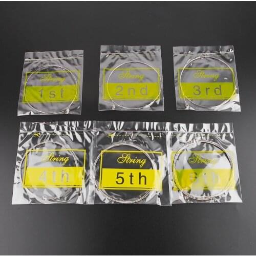 6pcs/set E101 Electric Guitar Strings Steel Core Nickel Alloy Wound (.010-.046) R66E