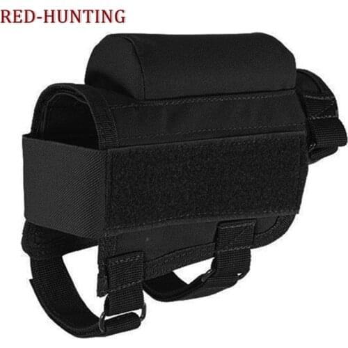 Tactical bullet bag Portable Adjustable Tactical Butt Stock Rifle Cheek Rest Pouch Holder Pack